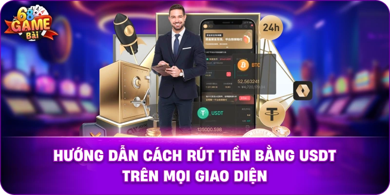 Hướng dẫn cách rút tiền bằng USDT trên mọi giao diện